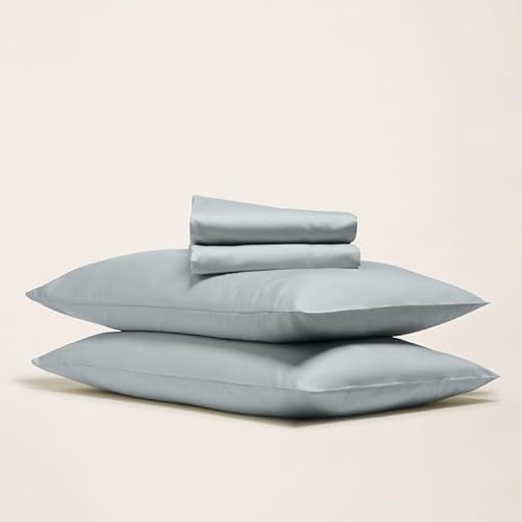 Italic Luxe Sateen Sheet Set Gray Full