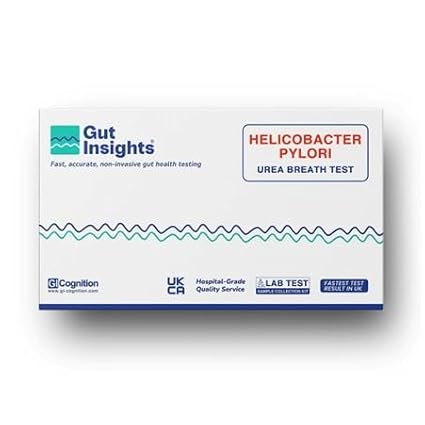 H. Pylori Breath Test Kit | Laboratory Analysis & Specialist Report | Hospital-Grade Accuracy | MHRA Compliant | No Stool No Mess | Clinical Diagnostic Kit for Gastritis