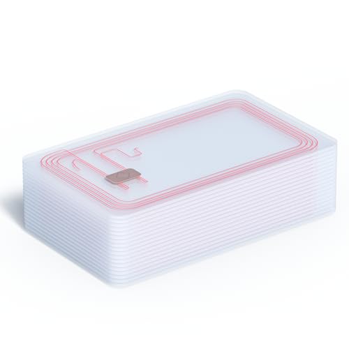 10pcs NFC Cards Ntag215 Cards Transparent Card Rewritable NFC Tags 504 Bytes Work Perfectly with All NFC-Enabled Devices