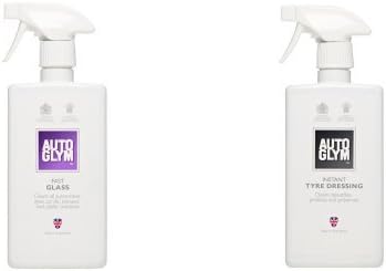 Auto Glym Fast Glass ,500ml+Auto Glym Instant Tyre Dressing, 500ml