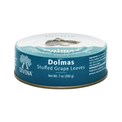 Divina Dolmas Stuffed Grape Leaves, 7 Ounce 1-Pack