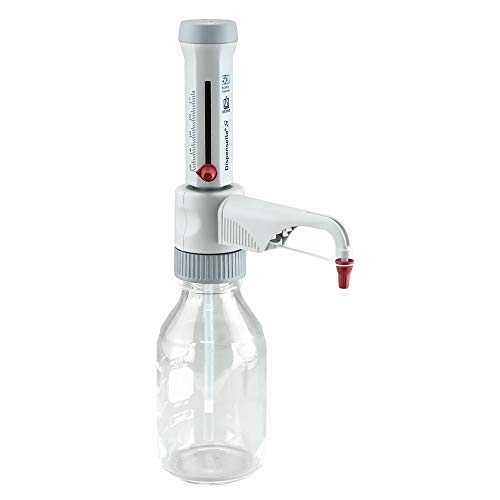 BRANDTECH SCIENTIFIC 4600130 Dispensette S Analog-Adjustable Bottletop Dispenser with Standard Valve, 0.5 mL-5 mL Capacity