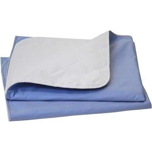 Big Size Washable Bed Pad  XXL Incontinence Underpad - 36 X 72 - Mattress Protector - Blue