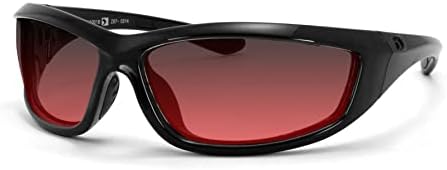 Bobster Charger, Gloss Black Frame, Rose Lens