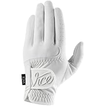Vice Golf Duro White | Golf Glove | Features Highly Durable Synthetic Suede, Great fit and Feel