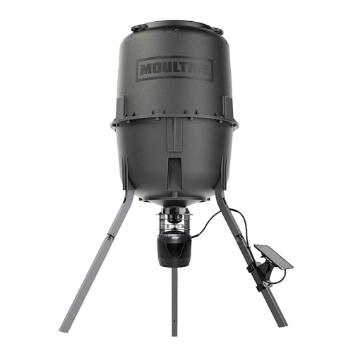 Moultrie Deer Feeder Connected - Cellular Connected Tripod Feeder - 6V Spincast Deer Feeder - Nationwide 4G LTE Autoconnect