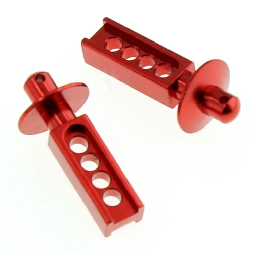 RC Accessories for for traxxas for Mini for E-Revo for Slash 116 Metal Front Body Posts Mount Shell Column RC Upgrades Parts AccessoriesRed