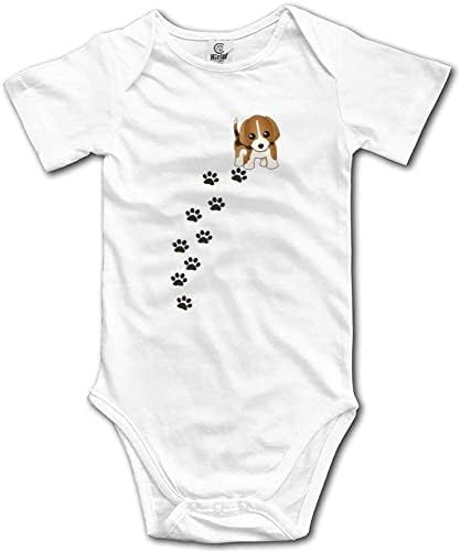 Unisex Baby Clothes Unique Beagle Puppy Dog Short-Sleeve Bodysuit 100% Cotton Boys Girls 0-24 Months