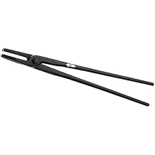 Picard Blacksmith Tongs, Round Nosed, 24" Long - C35 Steel, 1650g, For Round Material Up to 20 mm, Blacksmith Forge, Blacksmith Tools