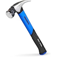 REAL STEEL 20 Oz Jacketed Graphite Magnetic Head Rip Claw Framing Hammer with Smooth Face 0502