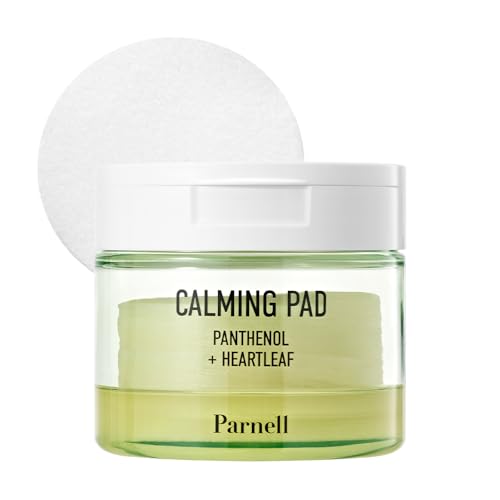 Parnell Panthenol Heartleaf Calming 60 Pads, Hydration Pads for face, Korea Skin Care, Korea Beauty