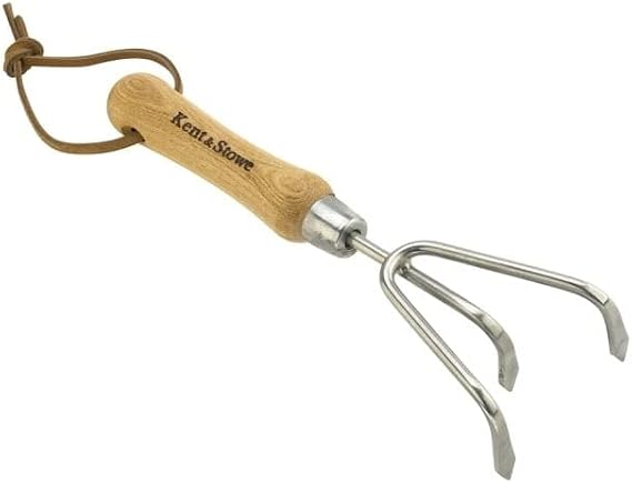 Kent and Stowe Stainless Steel Hand 3 Prong Cultivator FSC-100percent