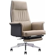 Chair Reclinable Executive Office Chair Simple Modern Home Computer Swivel Chair Lunch Break Leather Chair Can Be Lifted and Rotated Office Chair