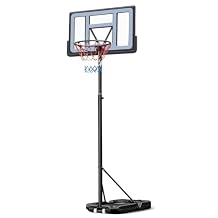 Seray Kids Basketball Hoop Outdoor 3.2-7.2/10FT 10s Adjustable, Basketball Hoop Gift for Kid/Adult/Toddler in Pool/Backyard/Indoor, Portable 44/40/33/29 in Shatterproof Backboard, Goal, Large Base