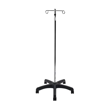VMS Chrome 5-Leg IV Pole - 2 Hook (2 Hook)