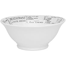 Pillivuyt Brasserie 2-1/2 Cup Porcelain Footed Salad Bowl