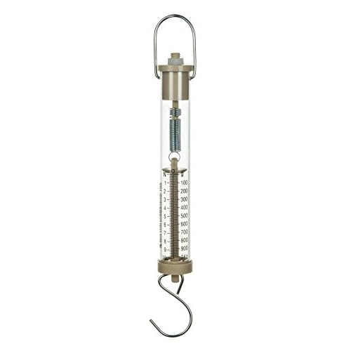 EISCO Newton Force Meter Spring Scale - Max Capacity 10N, 1 kg, Dual Scale Labeled.