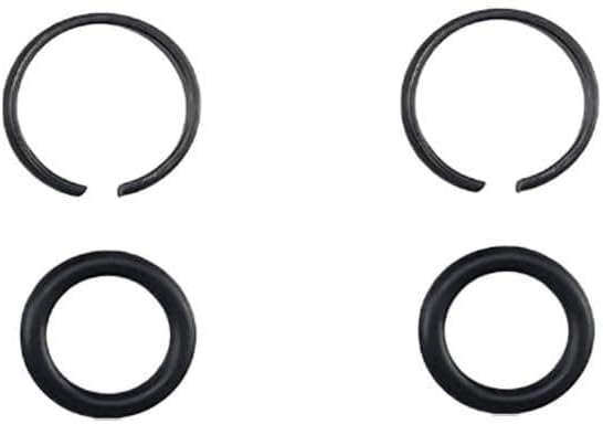 2 Sets Metal Retainer Rings With O-rings For 3/8 1/2 3/4 1 Inch Square Drive For Impact Wrench Socket Repair Kit Black(1inch)