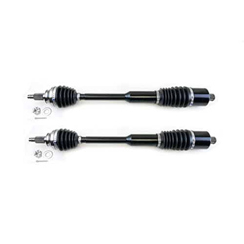 Monster XP Series Rear CV Axles for Polaris 1333944 Left & Right RZR XP XP4 1000 RZR RS1 Telescoping Built Tough 4340 Chromoly Steel Direct Fit Factory Length with 4 of Travel
