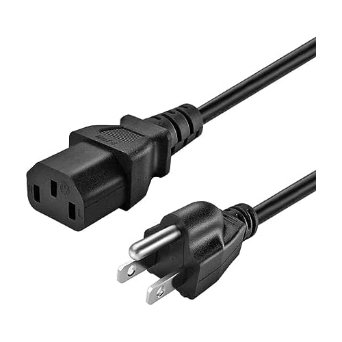 5ft 3-Prong AC Power Wall Cord Cable for Playstation 3 PS3 & XBOX360 XBOX 360, Black