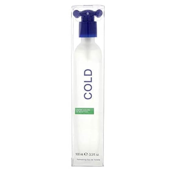 Benetton Cold for Men Eau de Toilette Spray, 3.3 Ounce