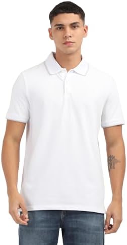 Calvin Klein Mens Stretch Pique Solid Tipped Polo