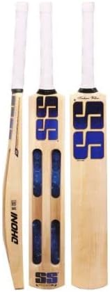 SS Dhoni Players Jumbo Kashmir Willow Cricket Scoop Bat -SH (Color & Design May Very)