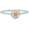 Pura Vida Silver Daisy Ring .925 Sterling Silver Ring, 5-9
