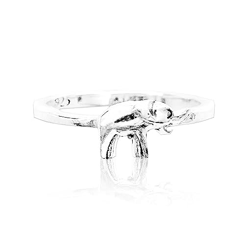 Mini Elephant 925 Silver Sterling Stackable Ring, Dainty Raing, Minimalist Ring