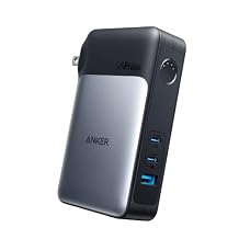 Anker GaNPrime Power Bank, 2-in-1 Hybrid Charger, 10,000mAh 30W USB-C Portable Charger with 65W Wall Charger, Works for iPhone 1515 Plus15 Pro15 Pro Max1413, Samsung, Pixel, MacBook, Dell
