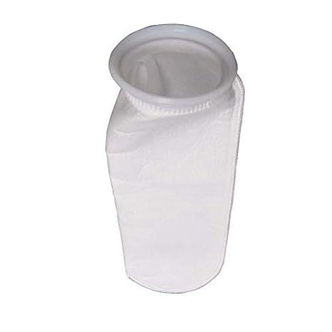 25 Pack- PRM 5 Micron Liquid Filter Bags, Polyester Felt with Polypropylene Ring - #4 Size 4-1/8" x 14" - 1.0 Sq Ft Surface Area - Welded Seam - Max Temp 300F