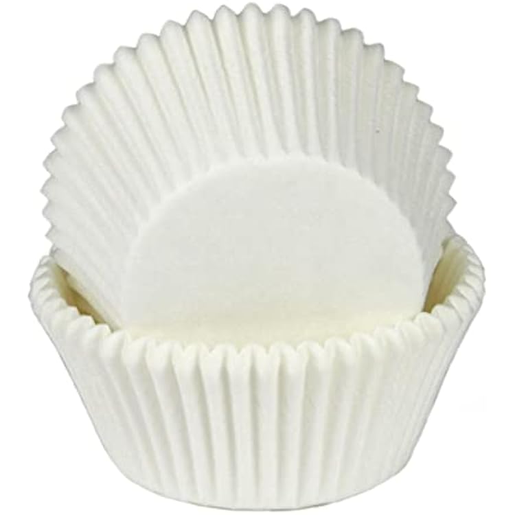 Chef Craft Classic Cupcake Liners, 50 count, White