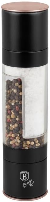 BERLINGER HAUS Pepper and Salt Mill Double Black Rose Collection | Elegance and Functionality