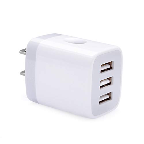 Fast Charging Block,USB Plug Wall Charging Adapters 3.1A Multiple Wall Charger Box Cube Brick for Samsung Galaxy S26 S25 S24 S23 Ultra A17 A16 A15 A14 5G iPhone 17 Pro Max Air 16 15 14 13 Pro Max Moto