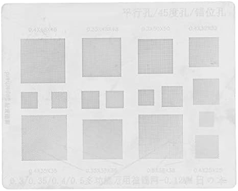 BGA Stencil Reballing Kit Stainless Steel Multi Size for Laptop GPU Chip Solder Repair PCB Rework Station