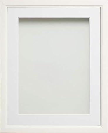 Frame Company Drayton White 10x8 Photo Frame with White Mount for 8x6