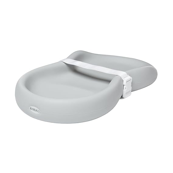 Keekaroo Peanut Changer Grey the Original - Easy-to-Clean Changing pad and the only Shell Over Foam, Fully Water Repellant