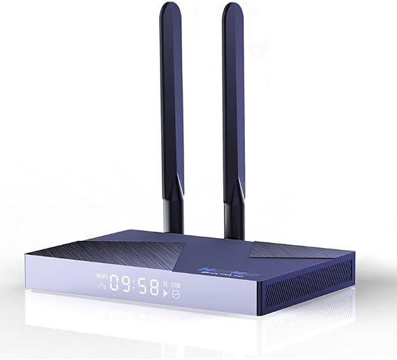 CHROX H96MAX V58 Android 12.0 Smart Box 8GB RAM 64GB Emmc RK3588 Quad-Core 64Bit ARM Corter-A53 CPU Mali G31 MP2 GPU 8K Output BT5.0 2.4Ghz/5Ghz Wifi 1000M Set Top Box,4GB+32GB [Energy Class A]