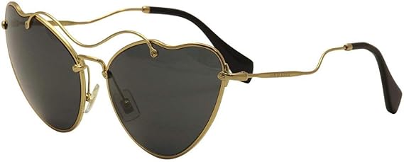 Miu Miu MU 55RS - 7OE1A1 Sunglasses ANTIQUE GOLD/GREY 65mm