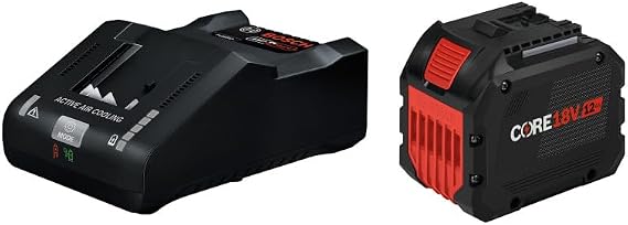 Bosch GXS18V-32N112 18V Starter Kit with (1) CORE18V 12 Ah High Power Battery and (1) 18V 16 Amp Battery Turbo Charger