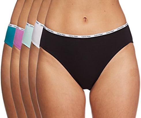Calvin Klein Cotton Bikini 5-Pack S Black, White, Mint, Ocean, Magenta