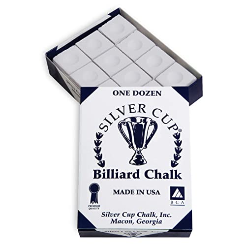 Silver Cup Chalk, White, 12-Piece Box