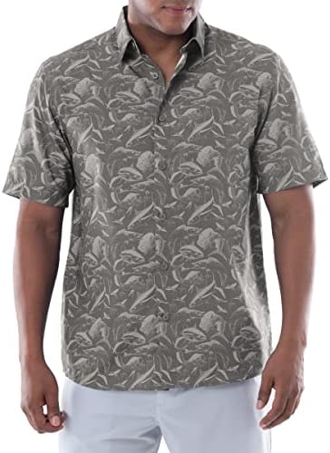 Guy Harvey Mens Short Sleeve Performance Fishing Shirt