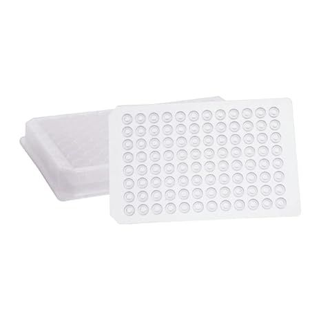 07-1166N L-Plates Shallow Plate Round Well Kit with Round Bottom, Polypropylene, Natural Silicone Mat, Precut Thin, 350L