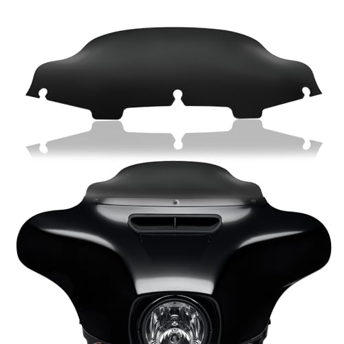 Rich Choices 6 Motorcycle Windshield Windscreen Wind Splitter Compatible with Harley Davidson Touring Street Glide Electra Glide FLHT FLHTCU Ultra Classic Glide FLHX FLHTK Tri Glide 1996-2013