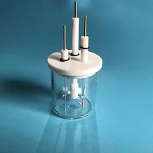 3 Socket Electrolytic Cell, Laboratory Electrolyzer, Redox Reactor, Electrochemical 3 ElectrodeS Reaction Device (50ml-d40*h48)
