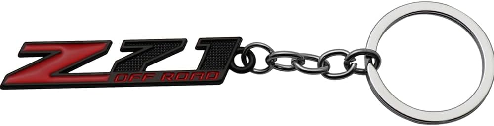 Aimoll 1Pc Z71 Off Road Keychain Emblem Chrome Finish Car Key Chain Key Ring for Z71