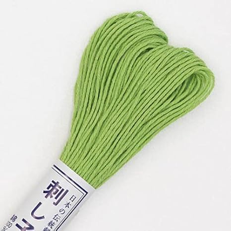 Sashiko Thread - Solid & Variegated Threads - 20m & 40m Skeins 06-Lime
