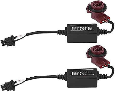 Car LED Load Decoder, 2 Pcs 3157 LED Decoder Adapter Anti Hyper Blink Flash Error Cancel Canbus Brake