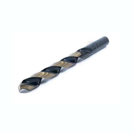 Benchmark Abrasives 13/32" Straight Twist HSS Black and Gold Jobber Length Drill Bits for Metal, Drilling in Steel Wood Plastic Aluminum Alloy, Quick Change Drill Bit Set Tool (6 Pack)